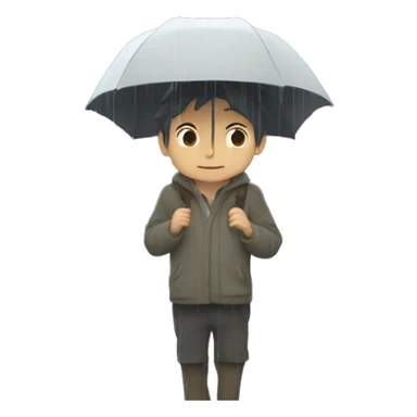 ghibli studio rain sticker