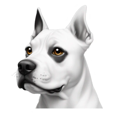 Amstaff in black and white sticker