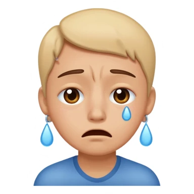 pleasing while crying sticker