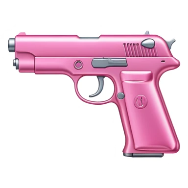 Pink gun emoji sticker