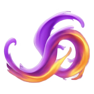 purple fire sticker