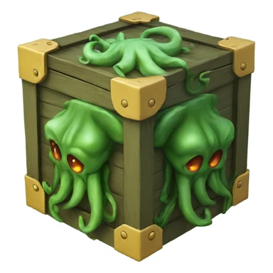 Cthulhu Box modeling sticker