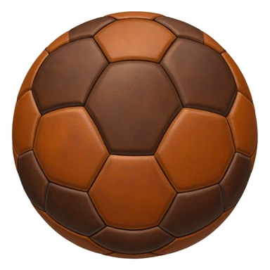1800's brown soccer ball sticker