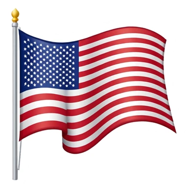 US flag sticker