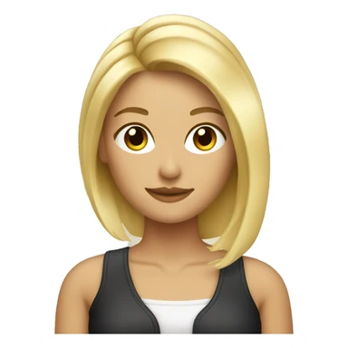 blonde hairstylist sticker