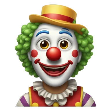 funny clown sticker