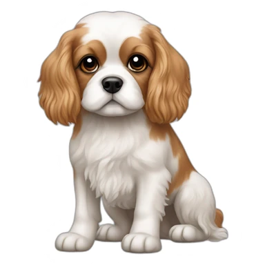 Bichon frise cavalier king Charles spaniel cross sticker