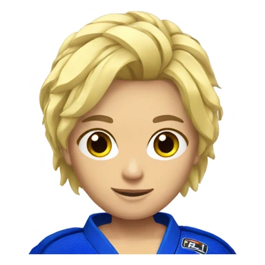 a bjj fighter blond sticker