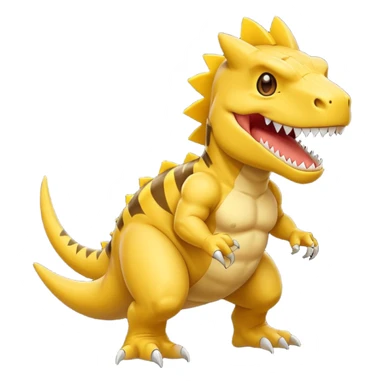 Picachu GigaChad t-rex sticker