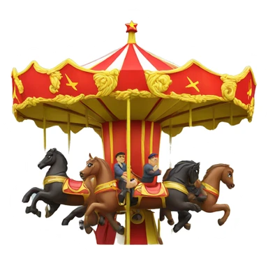 communist on a carousel sticker