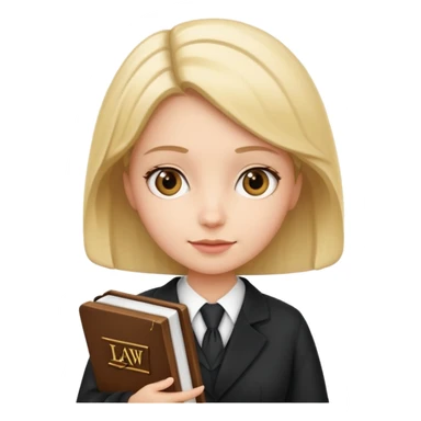 Cat lawyer girl  sticker