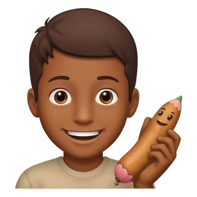 Boy having penis out sticker