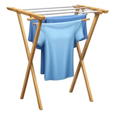 laundry drying rack sticker