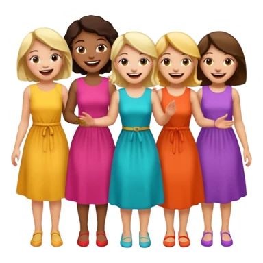 Компанія дівчат 3 sticker