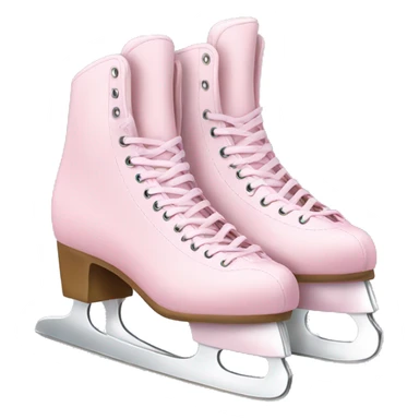 pastel pink ice skates sticker