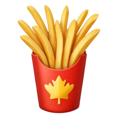 just french fries with nothing on the box sticker