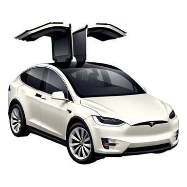 Tesla Model X - Tesla (Model Year: 2022) (Iconic colour: Black) sticker
