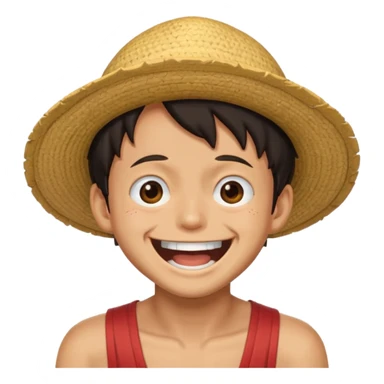 Luffy original con sonido riendose sticker
