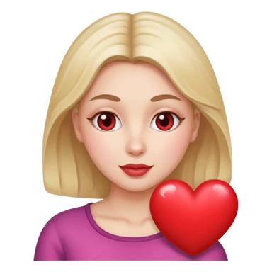 cara con ojos corazón sticker