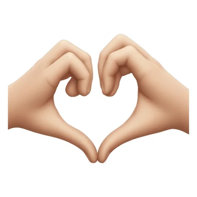 Heart make by hands sticker