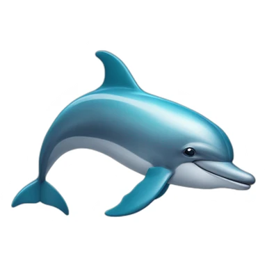 a dolphin face sticker