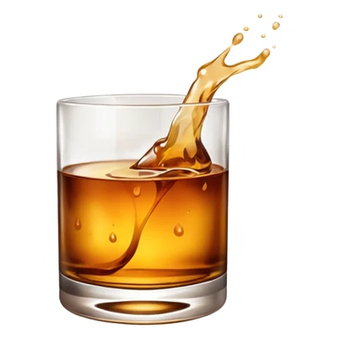 glass of whiskey sticker