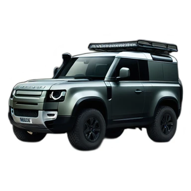 the new landrover defender black sticker