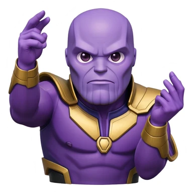 Thanos snapping fingers while playing Squid Game sticker