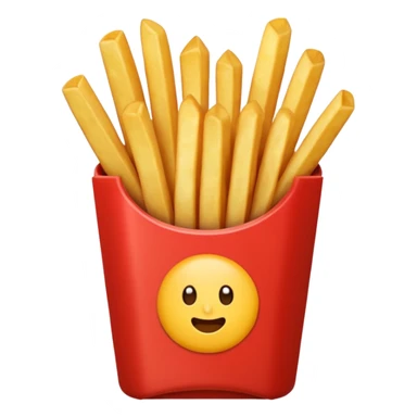 french fries sticker