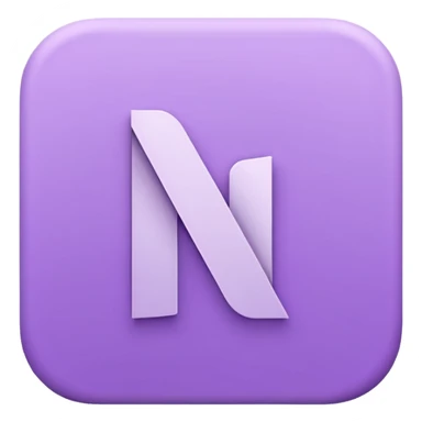 Netflix aesthetic "N" logo in pastel purple sticker