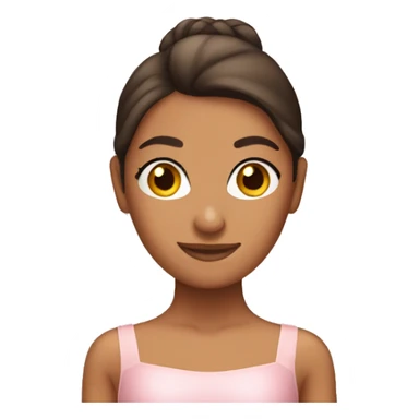 A brunette tanned ballerina sticker