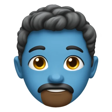 Soft blue cute cofa sticker