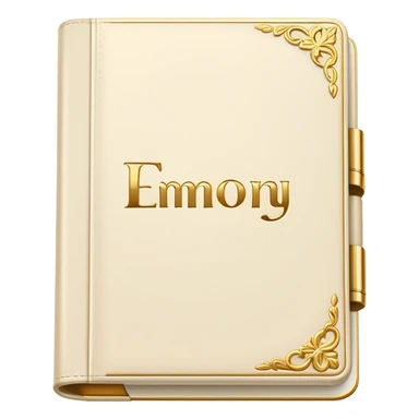 Luxury ivory diary book sticker