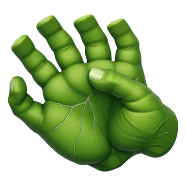 hulk smash green hand sticker