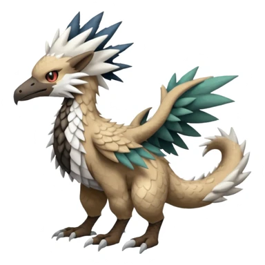 Trico-Silvally-Fakémon-creature-fusion (full body) sticker