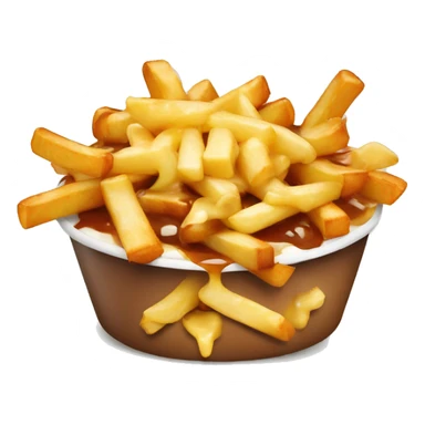 poutine qui mange une poutine sticker
