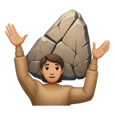 rock🤘🏻 hand sign upside down sticker