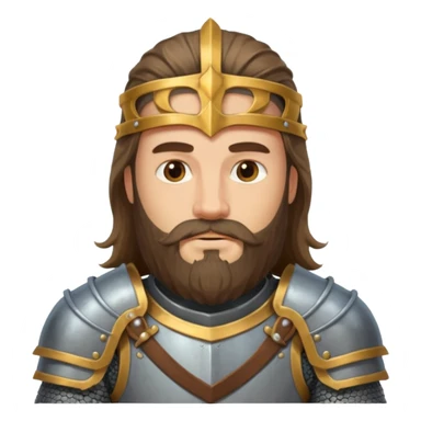 BEARDED Knights long hair long beard sticker