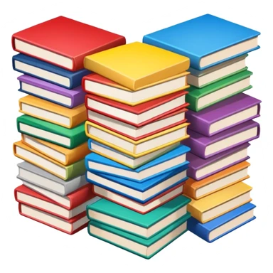 a vertical stack of comic books sticker