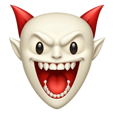 vampire teeth sticker