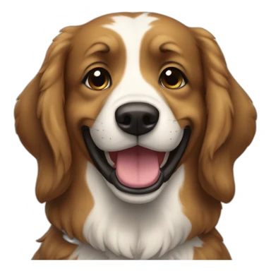 Perro San Bernardo sonriente sticker
