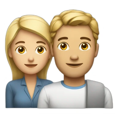 un homme sur une femme sticker