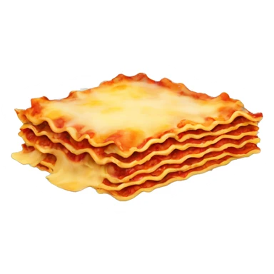 lasagna in plate sticker