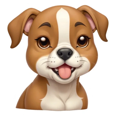 Cinematic Cute Yawning Fawn Boxer Portrait Emoji, Head tilted slightly with a dramatic, wide-open yawn, showcasing a short fawn coat with a crisp white muzzle and chest, floppy ears slightly drooping, round brown eyes barely open in drowsy contentment, Simplified yet irresistibly adorable features, highly detailed, glowing with a soft, cozy glow, high shine, relaxed yet expressive, stylized with a touch of whimsy, bright and endearing, soft glowing outline, capturing the essence of a sleepy yet affectionate guardian, so drowsy it feels like it could stretch right out of the screen and curl up for a nap! sticker