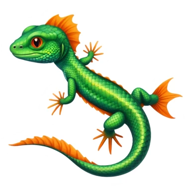 Lizard With fish tail sticker