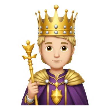 Koning van schaken sticker