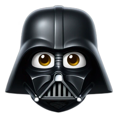 happy dart vader sticker