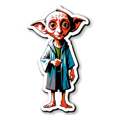 Dobby from Harry Potter  sticker