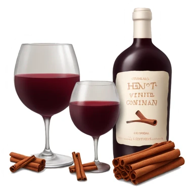 hot red wine with cinnamon sticker