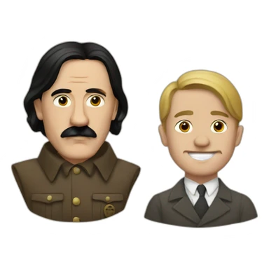 Hitler and jesus sticker